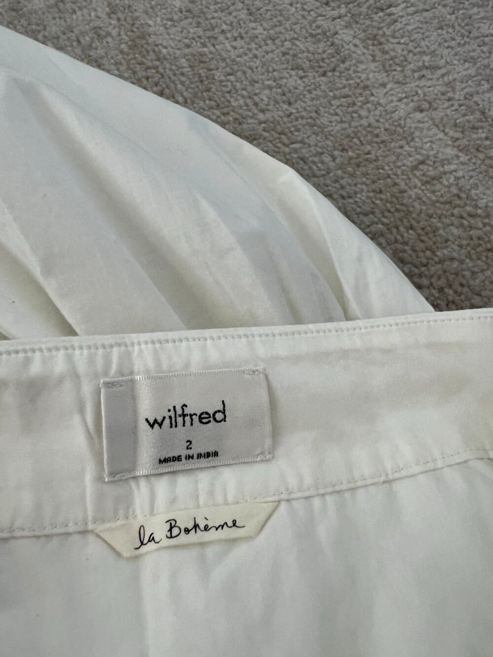 NWT Aritzia Wilfred La Boheme Palo Santo Boho Cotton Maxi Skirt 2 - Picture 2 of 11
